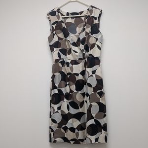 The Limited 100% Silk Geometric Print Dress